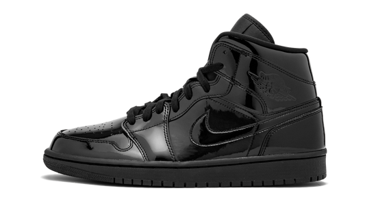 AIR JORDAN 1 MID WMNS  Black Patent Leather