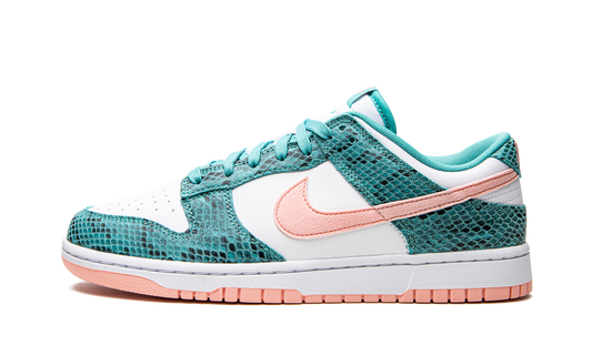 Dunk Low  Snakeskin Washed Teal Bleached Coral