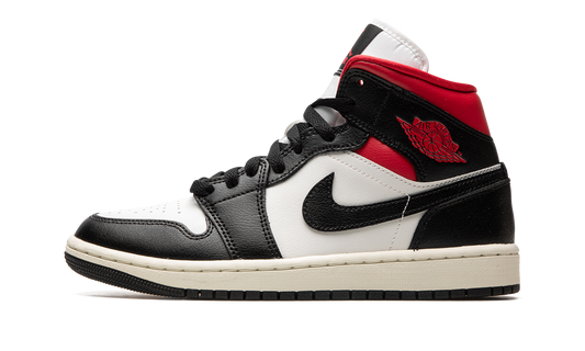 AIR JORDAN 1 MID WMNS  Black / Gym Red / Sail