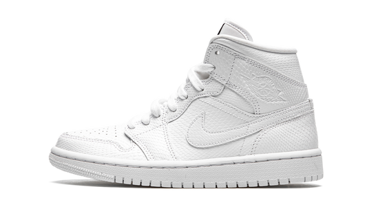 AIR JORDAN 1 MID WMNS  White Snakeskin