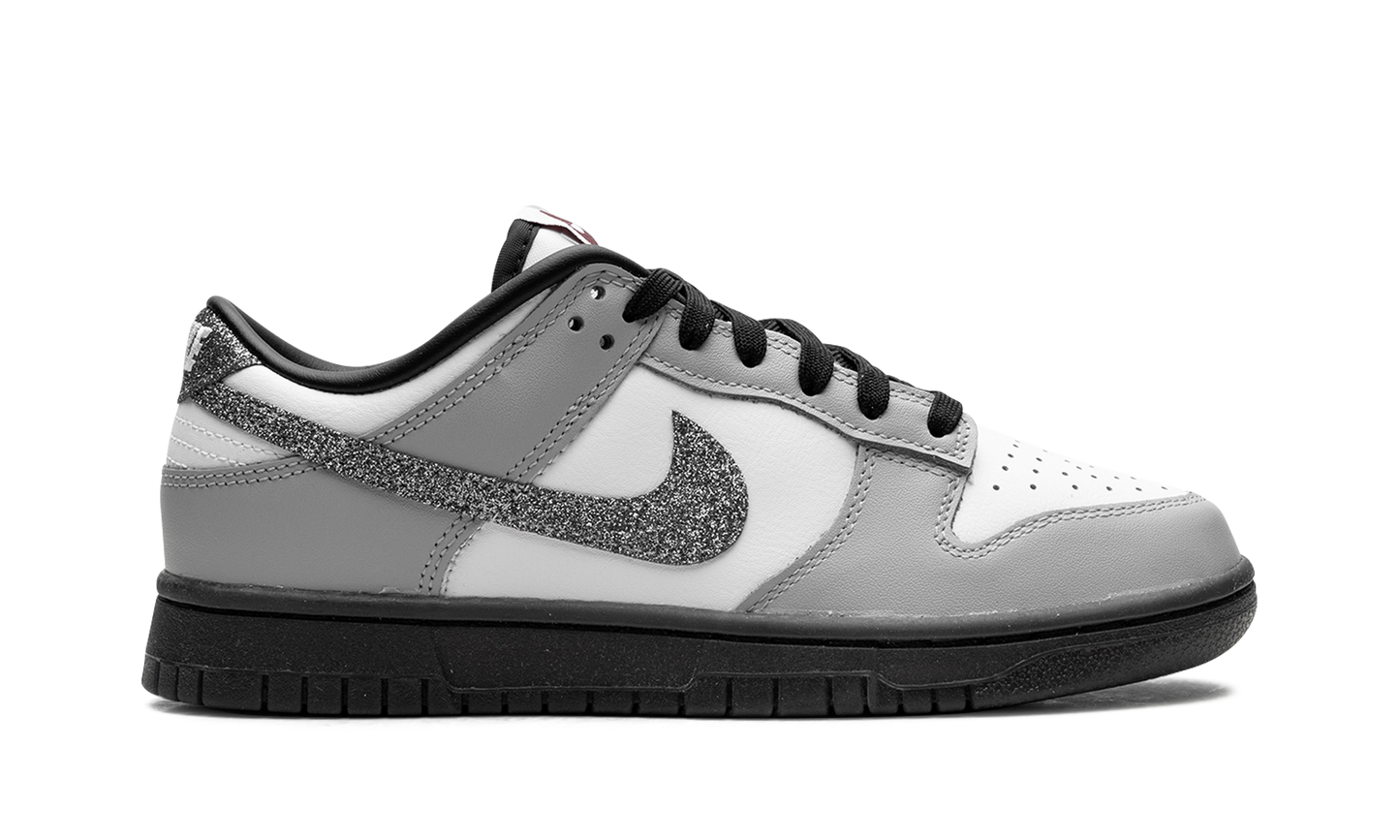 Dunk Low LX WMNS  Glitter Swoosh White Light Smoke Grey