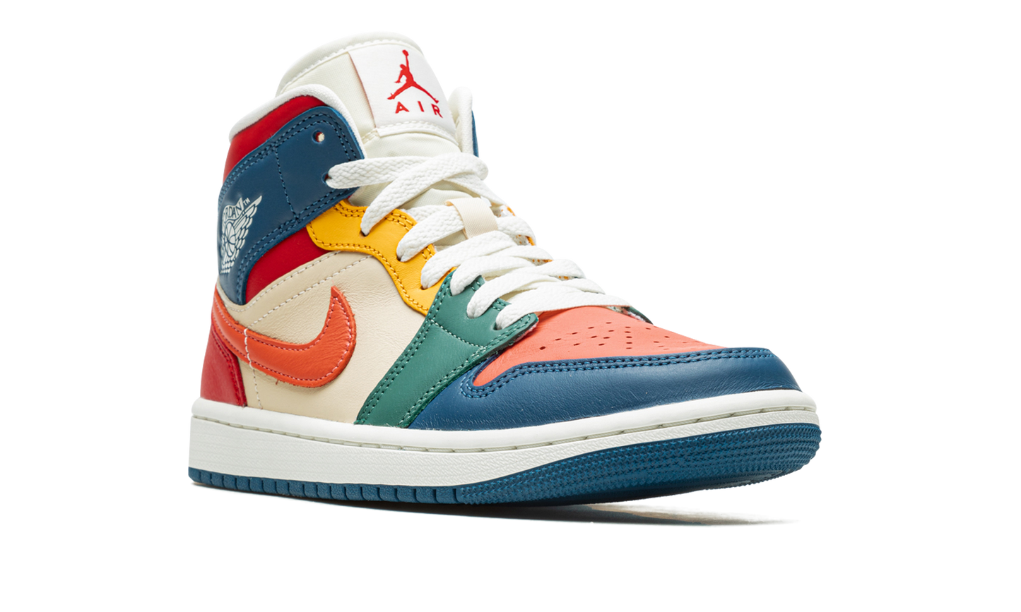 AIR JORDAN 1 MID SE WMNS  Multi-Color