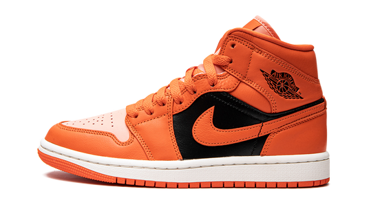 AIR JORDAN 1 MID SE WMNS  Orange / Black